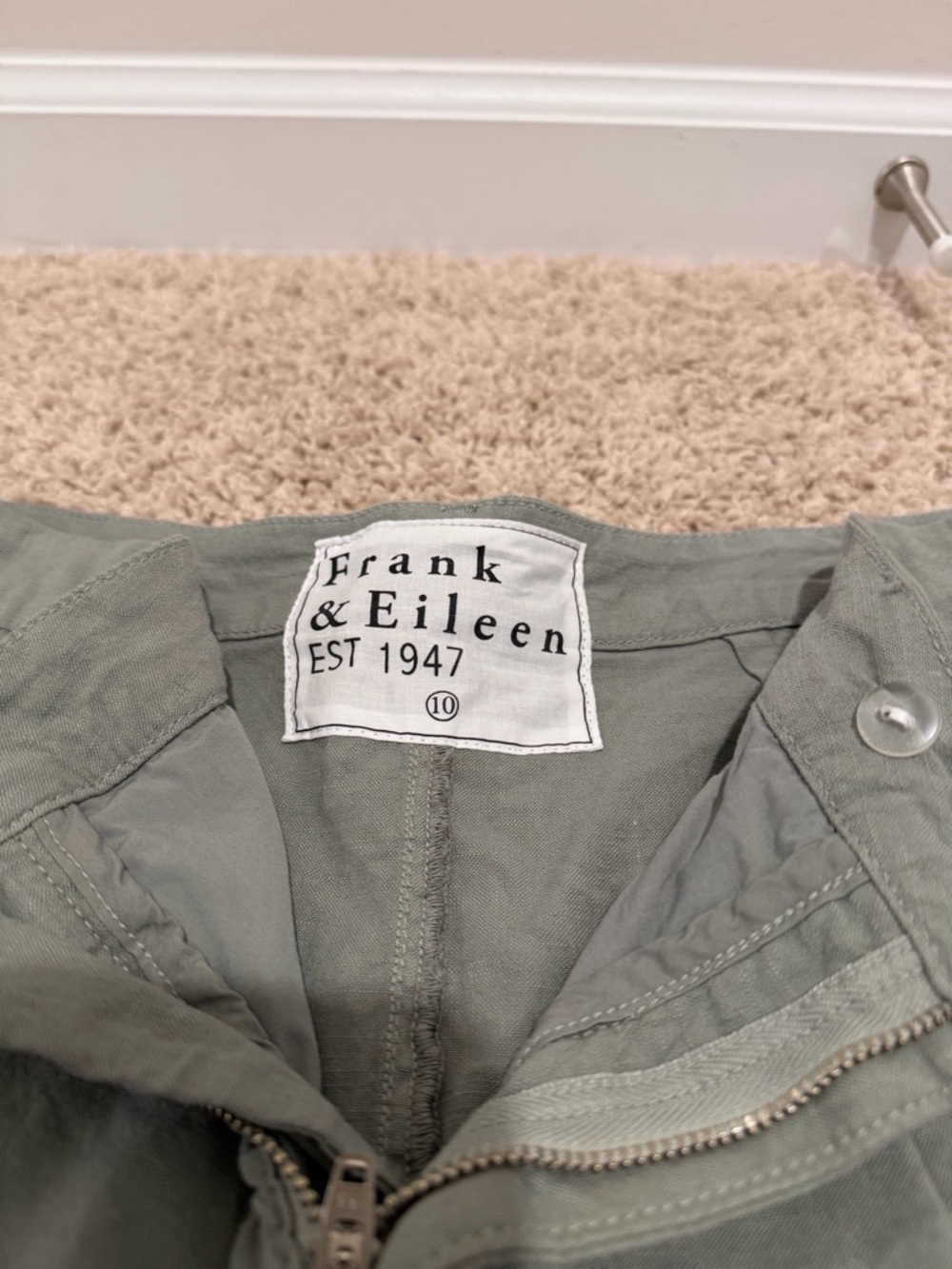 Frank & Eileen Women's Olive Green Shorts - Picture 2 of 6